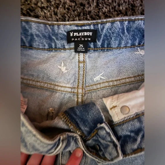Pacsun Playboy jean shorts - Picture 2 of 4